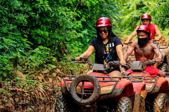 3 adrenaline activities Atvs Zipline and a swim experience in a cenote - Where the adrenaline starts: La Ruta de los Cenotes park basics