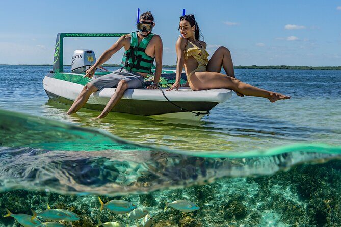 3 in 1 Jungle Speedboat and Snorkeling in Cancun - Cruising the Cancun bay: speedboat control and reef positioning