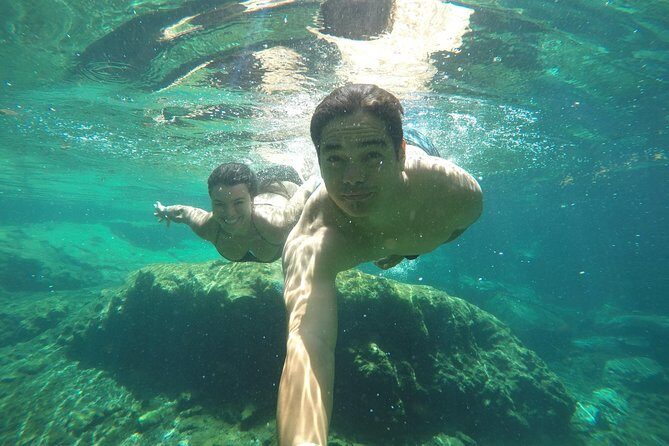 4 Different Cenotes & Beach from Playa del Carmen - Xpu-ha Beach: Private Access and a Real Sea Break