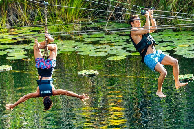 4-in-1 Cenote Tour Guided Experience with Breakfast, Lunch & Wine - Lu’um (Earth Cenote): rappel into a young, semi-open cavern