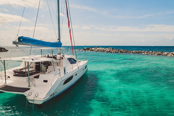 4H Luxury 44' Catamaran All-Inclusive in Tulum & Playa del Carmen - Troll fishing and catch-to-plate options (when you feel like playing)