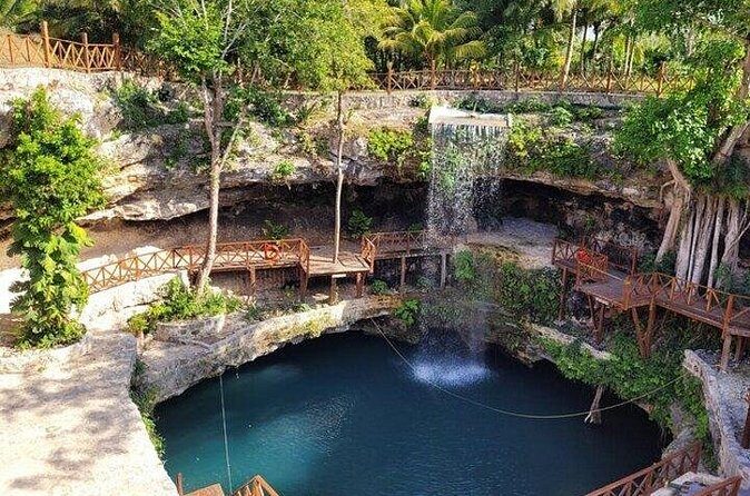 4x1 tour:Tulum/Coba,Cenote,Mayan Village& 5th Av Playa del Carmen - Cenote Taak Bi Ha: the included swim that cools the whole day