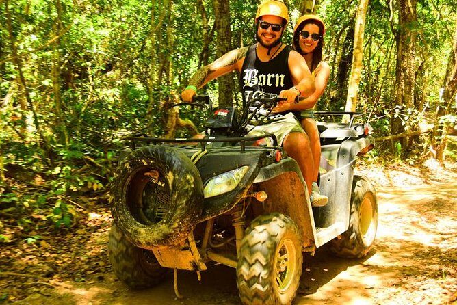 5-in-1 Adventure in Cancun: ATVs, Ziplines, Speed Boat, Snorkel and Cenote Swim - Puerto Morelos reef park: speedboat and snorkeling with a gear kit included