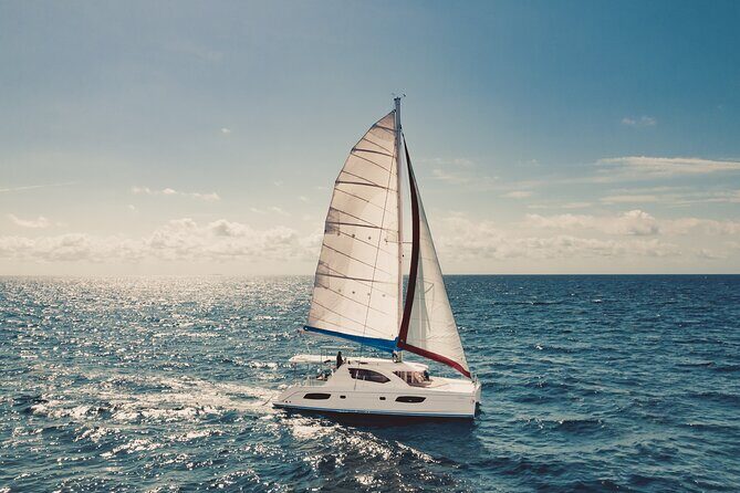 5H Private 44' Catamaran All-Inclusive - Tulum & Playa del Carmen - Stop 2 at La Bocana: shallow water, music, and the ceviche finale