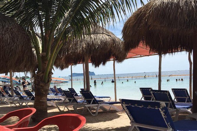 A day at the beach at Los Arrecifes Restaurant-open Bar And Snack - What You Get for 8 Hours: Chairs, Palapas, Showers, Wi‑Fi