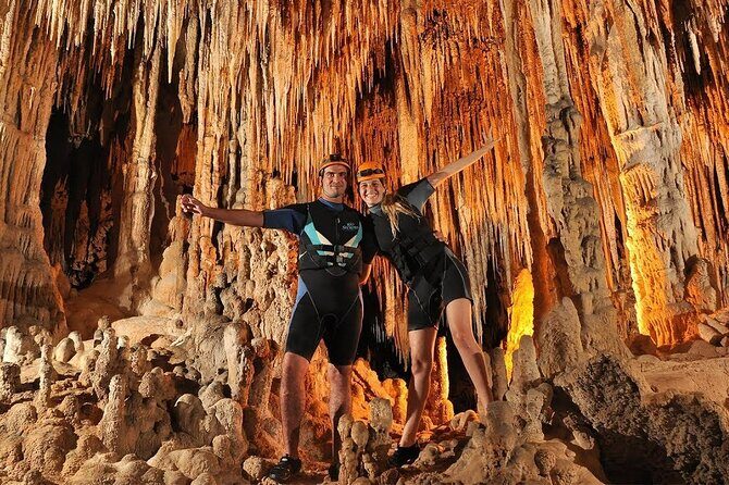 A secret river adventures tour. Explore the nature wonders of the Riviera Maya - Inside Rio Secreto: hike, bike, rappel, swim, and snorkel (what that means in real life)
