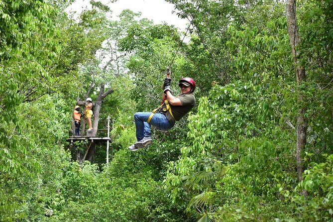 Adrenaline Tour with ATV, Zipline, and Cenote from Cancun - ATV time on jungle trails: fun pace, bumpy track, and shorter rides