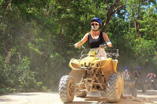 Adventure day to Tulum: ATVs, Cenote, Ziplines, lunch & transport - The Cenote Swim: Lifejacket On, Worry Off