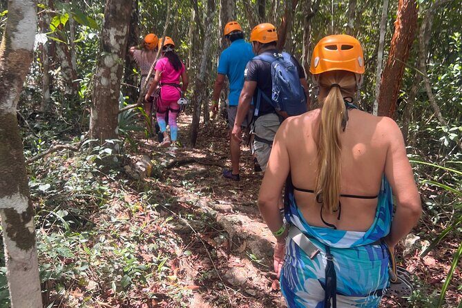 Adventure in a Private Mayan Community - The Hanging Bridge and Cenote Rappel Swim: The Most Dramatic Part