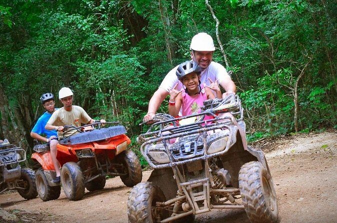 Adventure with ATV Rides, Zip Lines and Cenote at Tulum Jungle - Lunch on the trail: chicken tacos that keep you going