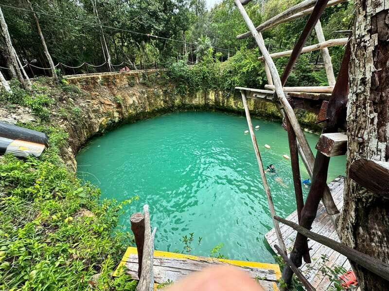 Air & Water Tour - Open Cenote Swim With Aquatic Zip Line Fun