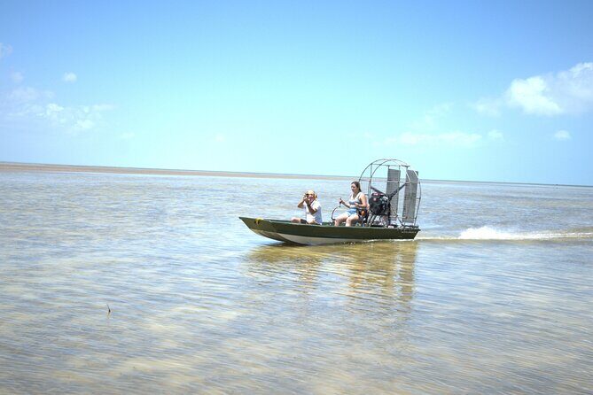 Airboat Adventure - The airboat itself: 2-person capacity, 350-lb limit, and shallow-water power