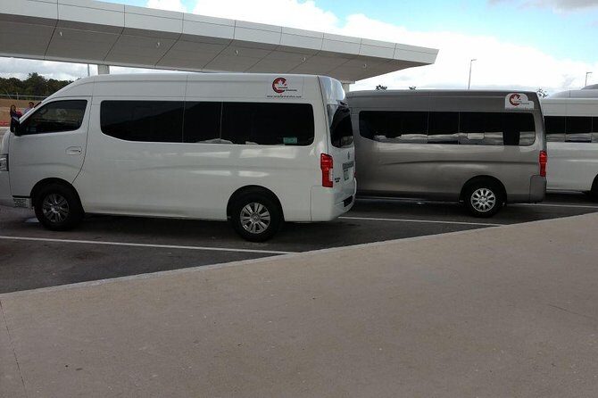 Airport Transfers to Puerto Morelos - Private van (ROUND TRIP) FLAT RATE - Return pickup timing that respects real flight check-in