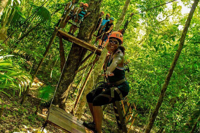 Amazing ATV Tour, Ziplines and Cenote Swim with Lunch and round trip included - A half-day of jungle thrills: ATV, zipline, cenote