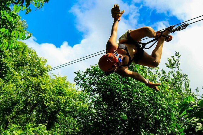 ATV Adventure, Interactive Bridges, Ziplines, Cenote and Lunch - Cenote Verde Lucero: the swim, the cave feel, and the time tradeoff