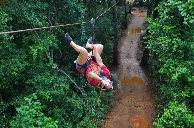 ATV and Zipline and Cenote Adventure with food included in Cancun - Cenote Stop: Cooling Off in Crystalline Water