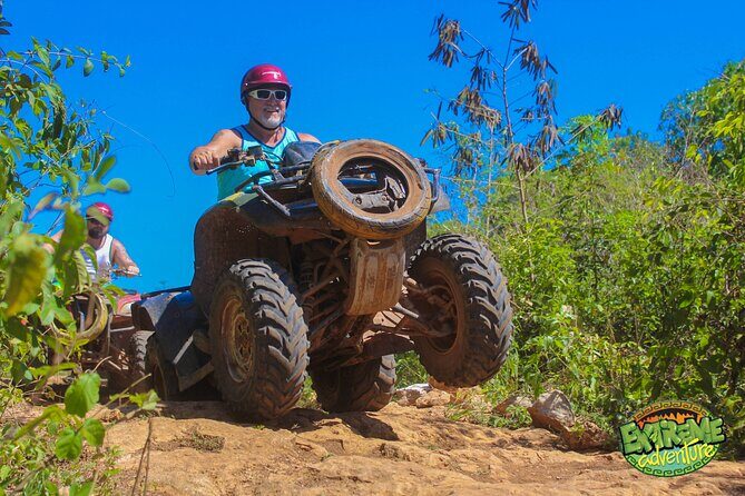 ATV Cenote & Ziplines Activities from Riviera Maya - ATV jungle ride: 50 minutes of speed with safety gear