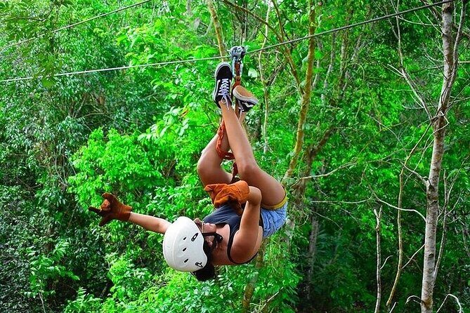ATV Jungle Adventure with Ziplines, Cenote & Tulum Pickup - Zip lines through the canopy and hanging bridges: the big “wow” run