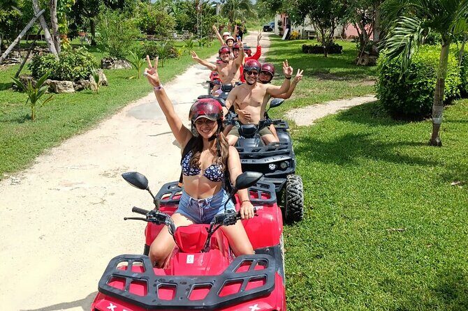 ATV Jungle discovering the wild Jade Cavern and Mayan Village - El Cedral: First Settlement Energy, Church + Mayan Temple