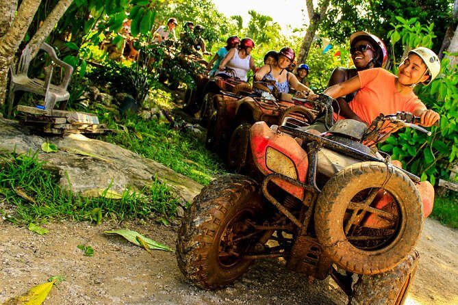 ATV shared experience, Ziplines and Cenote swim experience in one Adrenaline day - Cenote swim in the jungle: a natural pool reset