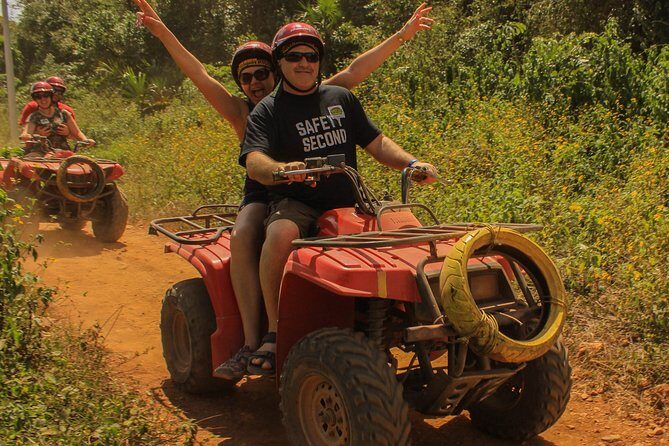 ATV shared experience, Ziplines and Cenote swim experience in one Adrenaline day - Price and extras: what $25 covers and what can add up