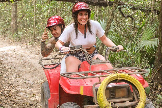 ATV shared experience, Ziplines and Cenote swim experience in one Adrenaline day - Getting to La Ruta de los Cenotes with pickup from Cancun and Puerto Morelos