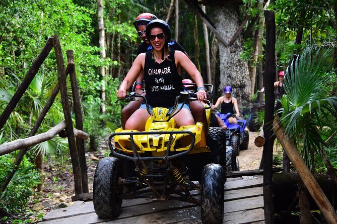ATV (shared), Horse Back Riding, Ziplines, & Cenote from Cancún - Horseback Riding: Tropical Calm Before the Speed