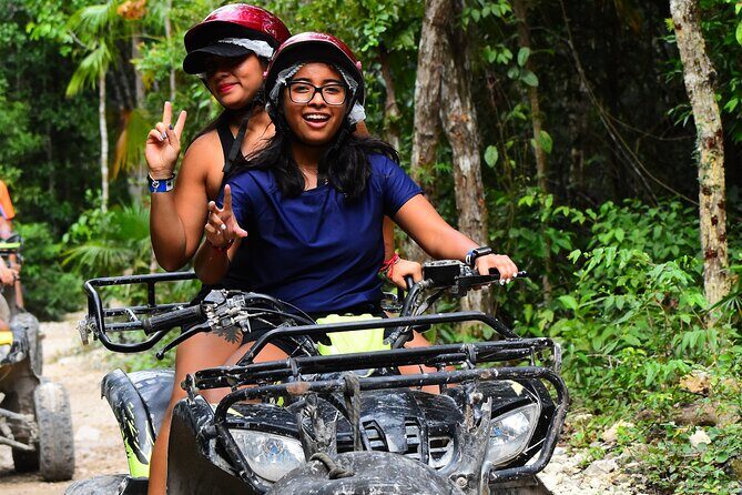 ATV (shared), Horse Back Riding, Ziplines, & Cenote from Cancún - Cenote Time: Semi-Open Water and That Maya Connection