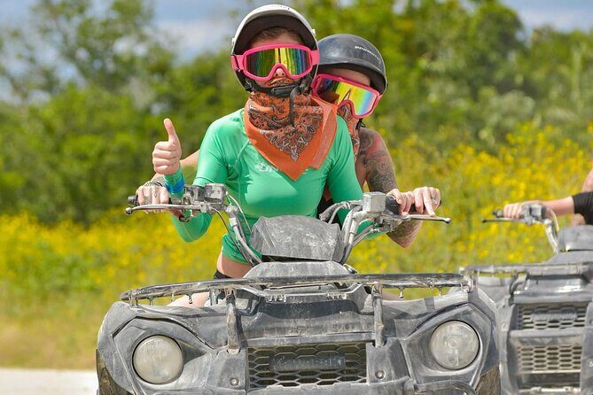 ATV tour to jade cavern with transfer (single or double) - ATV to Jade Cavern: a fun ride with a real cenote payoff