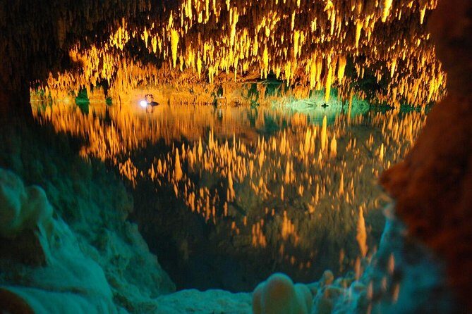ATV Xtreme and Zipline Tour from Cancun - Cenote time: swimming in a limestone sinkhole (and snorkeling gear)