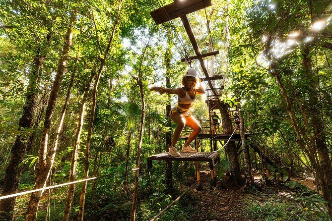 ATV, Zipline and Cenote at Extreme Adventuring with Tulum Pickup - Stop 2: Cenote Verde Lucero for the Natural Water Finale