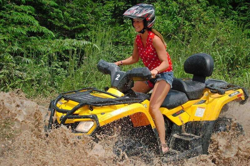 Atv , Zipline and cenote swim experience in the jungle! - Entering the jungle circuit near Puerto Morelos