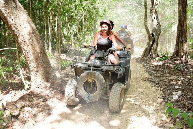 ATV , Zipline & Cenote from Playa del Carmen – Lunch Included - Zipline circuit in the jungle: fun factor, phone rules, and the photo reality