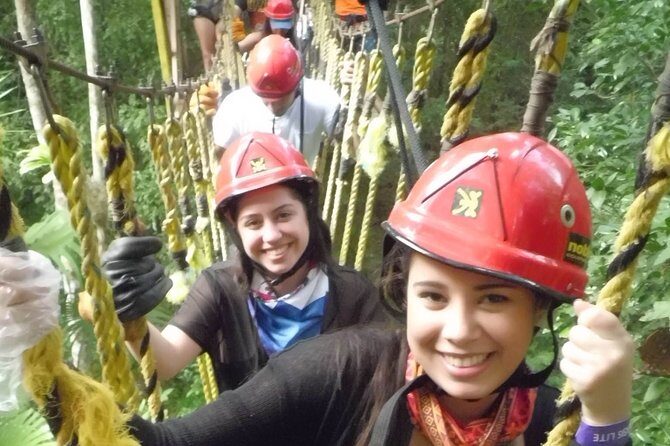 ATV, Ziplines and Cenote swim experience from Cancun or Riviera Maya - Zipline Circuit Over Trees and Hanging Bridges