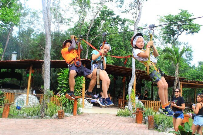 ATV's (shared), Ziplines & Cenote! Half-Day with Transportation from Cancun - La Ruta de los Cenotes: swimming in cool water and how to time your stop