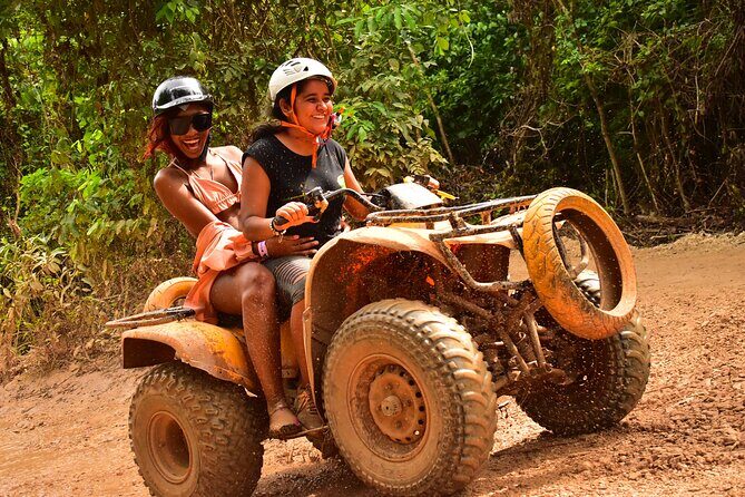Awesome ATV experience in the jungle with cenote swim and ziplines included - Zipline circuit: jungle views and flying over thick green