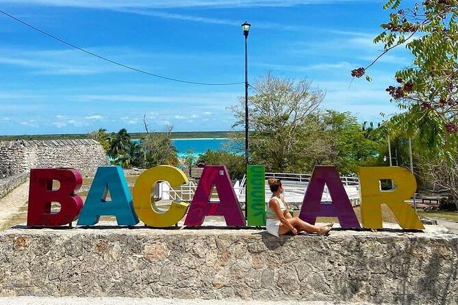 Bacalar 7 Colors Lagoon Full Day Adventure from Cancun - Fuerte San Felipe and the Bacalar letters: culture + easy photos