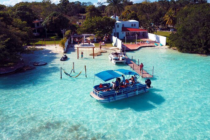 BACALAR Lagoon BOAT TOUR from Costa Maya with Lunch - El Taco Loco Bacalar lunch: seafood tacos with a real backup plan