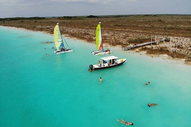 Bacalar Seven Color Lagoon Boat Adventure with Grill Option - The Laguna Grill Option: Lunch Skewers and Cold Drinks