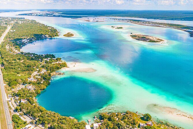 BACALAR Seven Color Lagoon Boat Excursion from Costa Maya - Swim Time and Safety Comfort on the Water