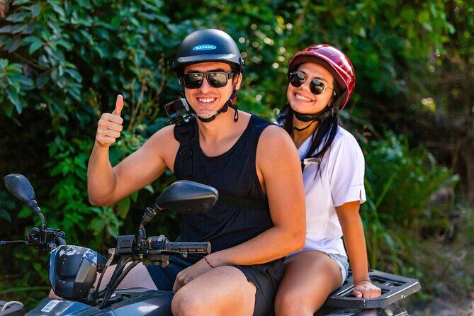 Best Cozumel ATV Jungle Tour + Jade Cavern + Beach + Locker - Beach Club Reset for Two Hours: Pool, Wi-Fi, Showers, and the Locker