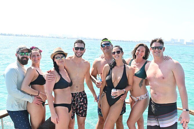 Boating Experience in Cancun Bay. All inclusive. - Swim stop in Cancun: you get time in the water, and admission is listed as free