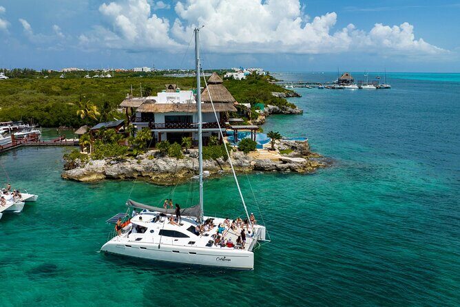 Cancun Catamaran: Sail to Isla Mujeres + Buffet & Drinks - The Catamaran Ride: Drinks, Music, and the Onboard Comfort You Actually Need