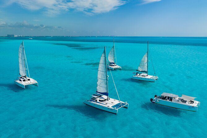 Cancún Catamaran to Isla Mujeres + Snorkel, Open Bar & Lunch - From Playa Tortugas Out to Isla Mujeres: The Cruise Part You’ll Actually Enjoy