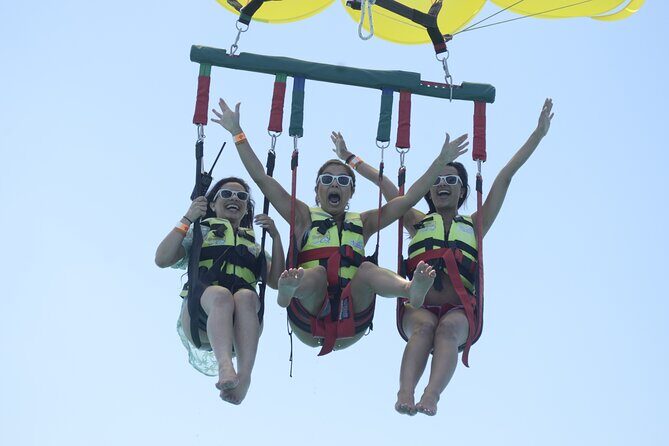 Cancun Combo Adventure: 4-Reef Stop Snorkeling and Parasail Ride - Snorkeling on four stops: reef, art at Musa, turtles, and a sunken ship