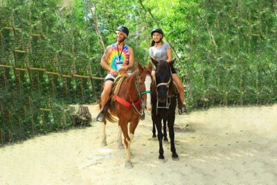 Cancun Horseback Riding, ATV, Ziplines, Cenote, Lunch and Drinks - Horseback Riding Through the Jungle Trails: Calm Horses, Real Riding Work