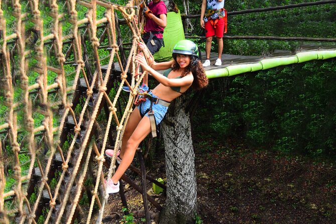 Cancun Horseback Riding, ATV, Ziplines, Cenote, Lunch and Drinks - Zipline Circuit with Suspension Bridge and Spider Web: Fun, But Follow the Flow