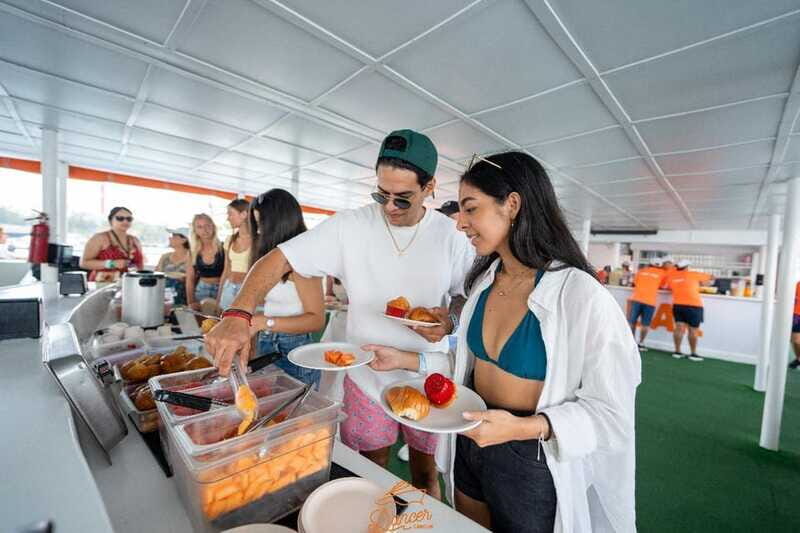 Cancun: Isla Mujeres Full Day Dancer Cruise - First Stop: Meco Reef Snorkeling and Ocean Playtime