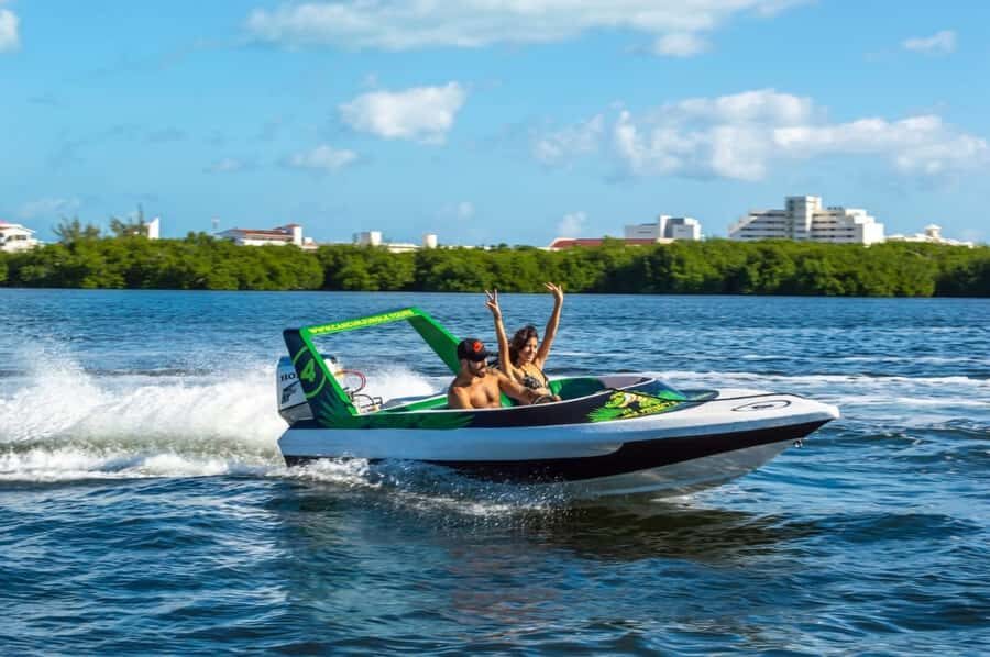 Cancun: Jungle Speedboat and Snorkeling Tour Adventure - Driving Nichupté Lagoon: mangroves, channels, and real steering time