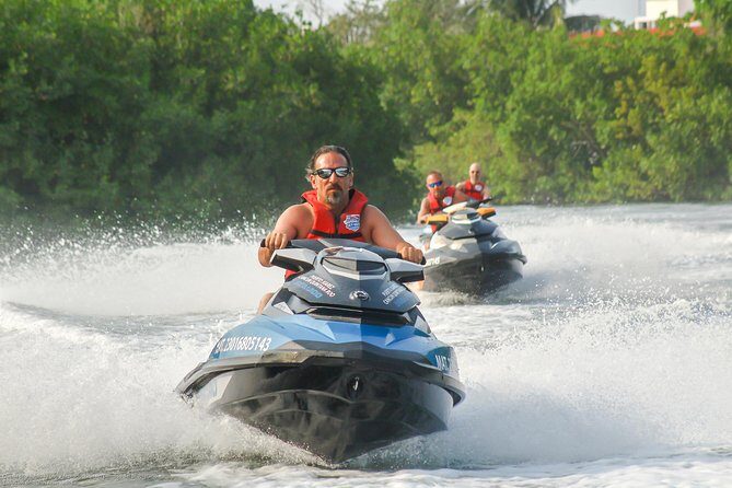 Cancun mangrove jet ski tour: 1 rider per jet ski - Your Own Sea-Doo Through Cancun’s Mangrove Channels